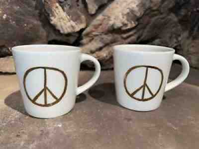 Pair Starbucks 2015 Gold Peace Symbol Mini Espresso Cappuccino Cup Mug 3 Oz 2â? - Sold on eBay Jun 16, 2021 for $8.00