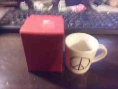 Starbucks Gold Peace Sign Mini Mug 2015 3 oz Espresso In Box Limited Edition - Sold on eBay Jul 22, 2021 for $6.00