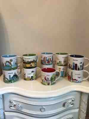 Set Of 11 Starbucks You Are Here Collectors Mugs - Sold on eBay Jun 19, 2021 for $40.00