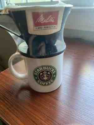 1987 Old Starbucks Logo Mug w/ drip maker - Sold on eBay Aug 02, 2021 for $110.00