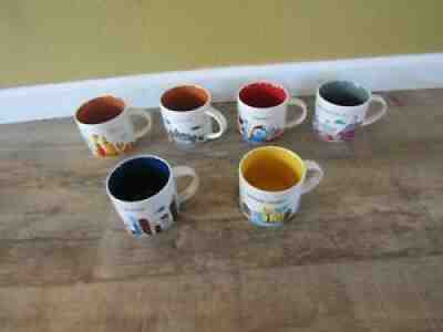 Lot Of 6 Starbucks You Are Here Collection Coffee Cups Mugs - Sold on eBay Sep 13, 2021 for $31.01