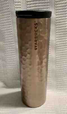 2012 Starbucks Limited Edition Troy Hammered Copper / Rose Gold Tumbler 16oz - Sold on eBay Aug 23, 2021 for $36.00