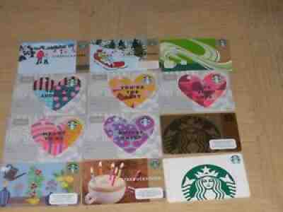 Starbucks U. S. A. 12 different new and used collectible gift cards - Sold on eBay Jun 30, 2021 for $5.99