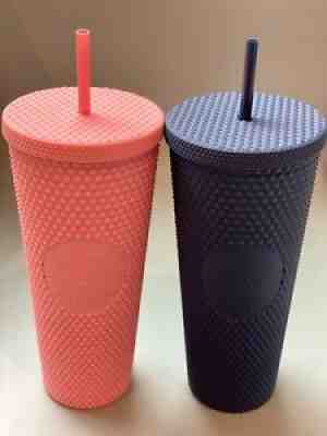 Starbucks Bubblegum and Navy Studded Cold Cup [U.S Seller] - Sold on eBay Jul 10, 2021 for $300.00