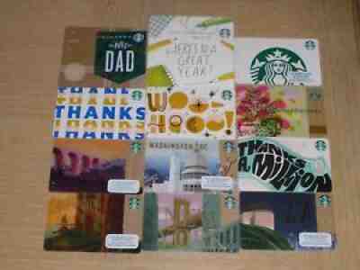 Starbucks U. S. A. 12 different new and used collectible gift cards - Sold on eBay Sep 01, 2021 for $5.99