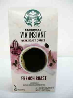 12 Packets Starbucks VIA Instant Coffee Dark Roast Packets, French Roast - Sold on eBay Aug 16, 2021 for $7.99