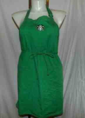 STARBUCKS EMPLOYEE Authentic Green Work Apron - Sold on eBay Sep 11, 2021 for $9.90