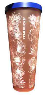 Starbucks Matte Coral Pink Cactus Venti 24 Oz Tumbler 2018 Rare HTF Collectible - Sold on eBay Aug 16, 2021 for $36.00