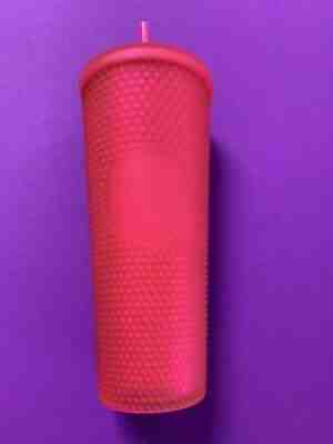 STARBUCKS 2021 Neon Pink Matte Studded 24oz Tumbler NWT - Sold on eBay Aug 25, 2021 for $46.95