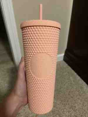 NEW Starbucks Spring 2020 Matte Pink Studded Tumbler 24 oz Limited Edition Cup! - Sold on eBay Jun 30, 2021 for $99.00