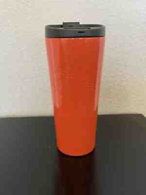 Starbucks Bright Glossy Orange Stainless Steel Travel Tumbler Mug 16 Oz 2017 - Sold on eBay Jul 07, 2021 for $20.00