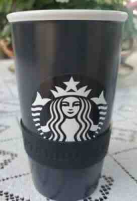 Starbucks Classic Logo Ceramic Travel Mug With Easy-Close Twist Lid Brand New - Sold on eBay Aug 08, 2021 for $8.50