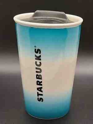 Starbucks 8 oz Ceramic Teal Ombre Travel Coffee Mug With Lid NEW - Sold on eBay Sep 05, 2021 for $5.00