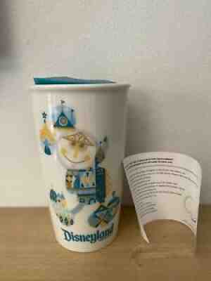 Disney Parks Starbucks Disneyland It's A Small World Ceramic Travel Tumbler Mug - Sold on eBay Aug 10, 2021 for $29.00