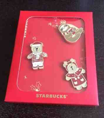 2018 Starbucks Taiwan Christmas Holiday Santa Slot Reindeer Pin Set of3 -No Card - Sold on eBay Jul 30, 2021 for $36.99