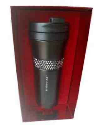 NEW! Starbucks Stainless Steel Tumbler Matte Black 16 Oz Swarovski Crystals - Sold on eBay Sep 02, 2021 for $160.00