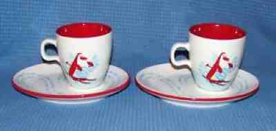 Starbucks Holiday 2007 Snowman Penguin Cup & Saucer Snack Plate Santa Cookies - Sold on eBay Sep 08, 2021 for $9.99