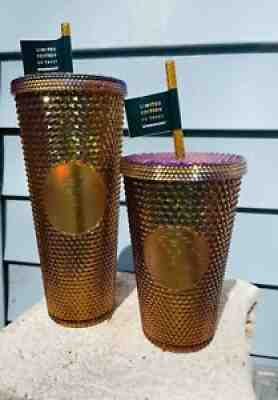 Starbucks Studded Tumbler Copper 50th Anniversary Limited Edition Bundle 24&16oz - Sold on eBay Jun 27, 2021 for $90.00