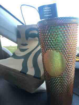 Starbucks Studded Tumbler Gold/ Copper 50th Anniversary/ Year Limited Edition - Sold on eBay Aug 22, 2021 for $55.00