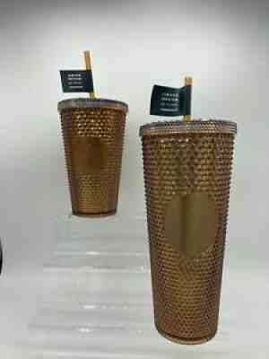Starbucks 2021 Studded Tumbler Copper 50th Anniversary Limited Edition Set of 2! - Sold on eBay Jul 18, 2021 for $54.99