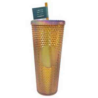 Starbucks 50th Anniversary Gold Studded Venti Tumbler Limited Edition 24 oz - Sold on eBay Aug 08, 2021 for $44.99