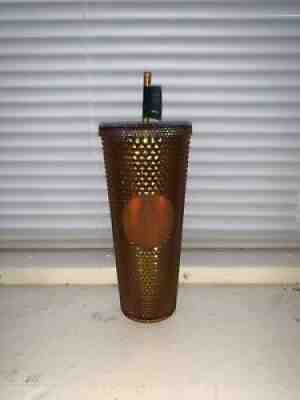 Starbucks 50TH Anniversary 24 oz Venti Studded Tumbler Cup Gold Limited Edition - Sold on eBay Sep 04, 2021 for $40.00