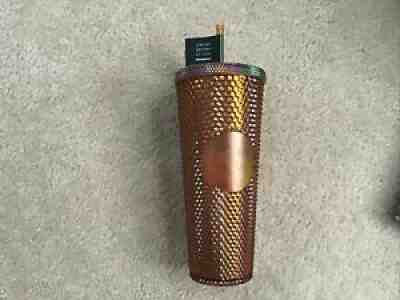 Starbucks 50th Anniversary Gold Studded Venti Tumbler Limited Edition 24 oz - Sold on eBay Jul 12, 2021 for $37.99