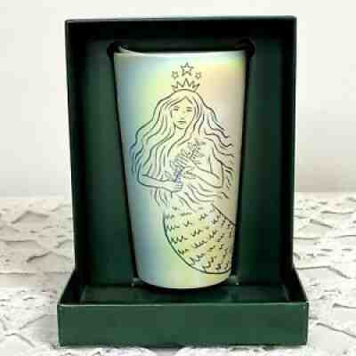 Starbucks Limited Edition Siren Ceramic Tumbler 50th Anniversary Box - 2021 mug - Sold on eBay Sep 07, 2021 for $32.95