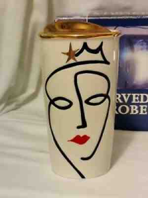 Starbucks Ceramic Mug Cup Tumbler Anniversary Siren Face Lips Travel 10 Oz 2015 - Sold on eBay Jul 29, 2021 for $29.99