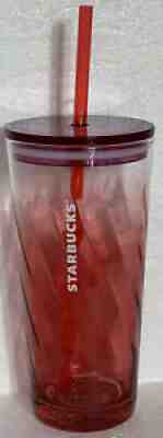 2020 STARBUCKS 18 Oz. Venti RECYCLED GLASS Cold Cup PINK CLEAR OMBRE SWIRL Rare - Sold on eBay Aug 21, 2021 for $9.99