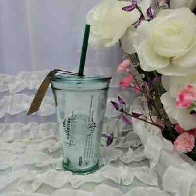 Starbucks Glass Cold to Go Cup Tumbler 16oz Recycled Glass 2020 NEW - Sold on eBay Sep 12, 2021 for $29.99