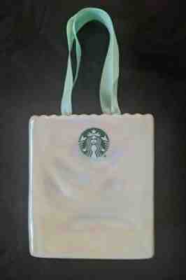Starbucks Tiffanyâ??s Iridescent Bag - Limited Edition Summer 2020 Glass Ornament - Sold on eBay Sep 11, 2021 for $14.99