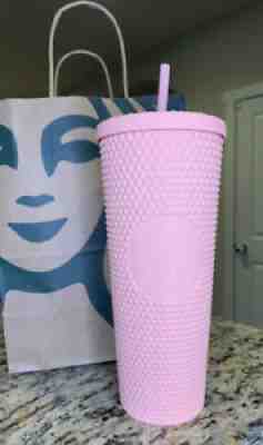 Starbucks Spring Collection 2020 Matte Pink Bling Cold Cup Studded Tumbler 24oz - Sold on eBay Jul 20, 2021 for $179.00