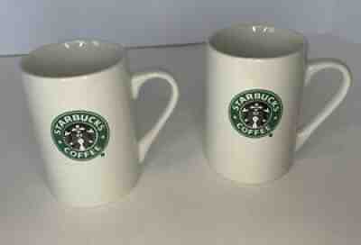 (2) Starbucks 2008 Coffee Mug Cup 10 oz White Double Sided Mermaid Logo EUC - Sold on eBay Jun 27, 2021 for $9.99