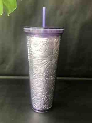 Starbucks Lavender Purple Embossed Metallic Tin Foil Tumbler RARE HTF Some Flaws - Sold on eBay Sep 03, 2021 for $125.50
