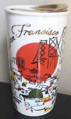 Mint 2015 Starbucks San Francisco Ceramic Tumbler Travel Cup 12 Oz To Go City - Sold on eBay Aug 22, 2021 for $39.99