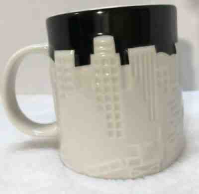 Starbucks Los Angeles Skyline Black & White Relief Embossed Mug Collector Series - Sold on eBay Aug 25, 2021 for $19.75