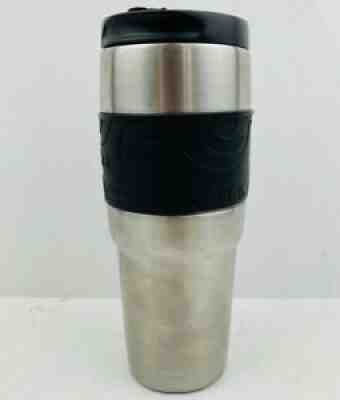 Starbucks Stainless Steel Travel Mug Tumbler Rubber Grip Silver 20 Oz - Sold on eBay Jul 28, 2021 for $20.00