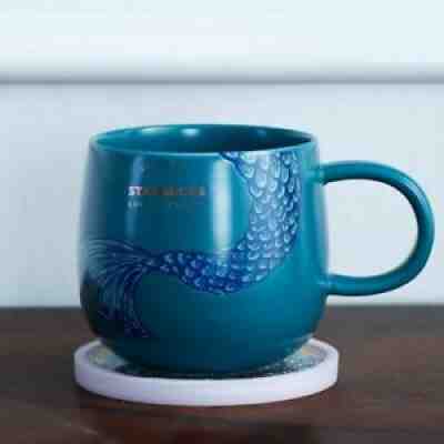 2020 NEW Starbucks Blue Fish Tail Coffee Mug Milk Cups 12oz Limited Edition Gift - Sold on eBay Jul 17, 2021 for $24.70