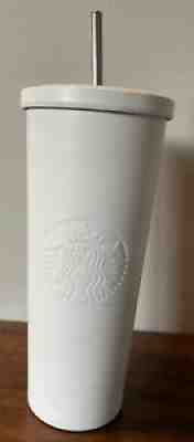Starbucks Tumbler Matte White Very rare HTF 2015 Venti Stainless Steel fair - Sold on eBay Jun 23, 2021 for $20.00