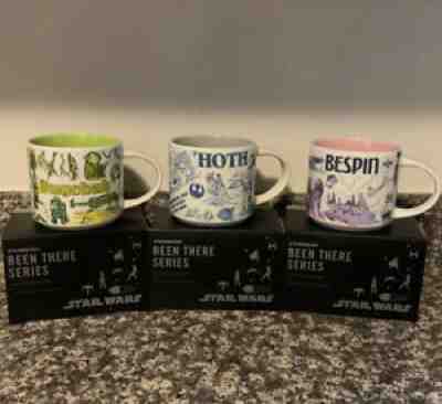 2020 Disney Star Wars Starbucks Been There Hoth Bespin Dagobah Mugs - Set Of 3 - Sold on eBay Sep 06, 2021 for $399.99