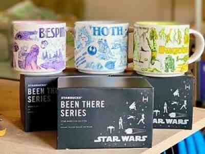 BRAND NEW Star Wars Been There Starbucks Mugs SET OF 3: HOTH, DAGOBAH, BESPIN - Sold on eBay Jun 23, 2021 for $315.00