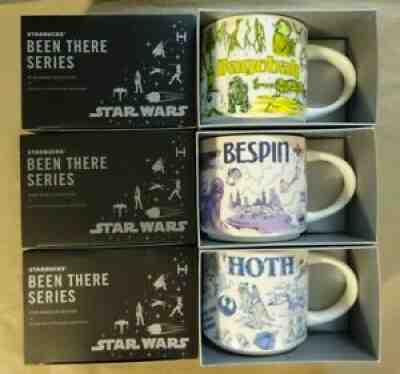 DISNEY Starbucks Star Wars Mugs BEEN THERE 2020 Set Dagobah Hoth Bespin NEW - Sold on eBay Jul 21, 2021 for $300.00