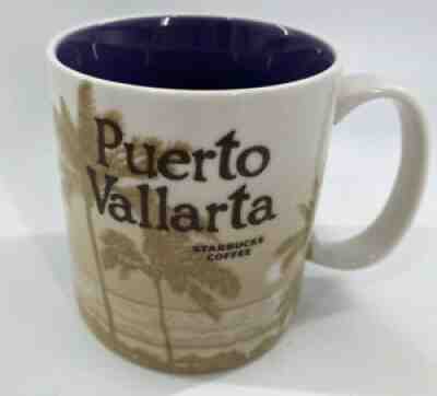Starbucks Puerto Vallarta Coffee Cup Mug 2012 Global Icon Collection 16oz 4"tall - Sold on eBay Jul 09, 2021 for $10.99