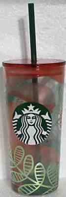 STARBUCKS 18 Oz. Venti RECYCLED FROSTED GLASS Cold Cup TROPICAL RAIN FOREST Rare - Sold on eBay Jul 31, 2021 for $19.50