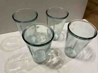 Starbucks Recycled Glass Tumblers (set of 4) - MEASURING GLASSES - Sold on eBay Sep 09, 2021 for $40.00