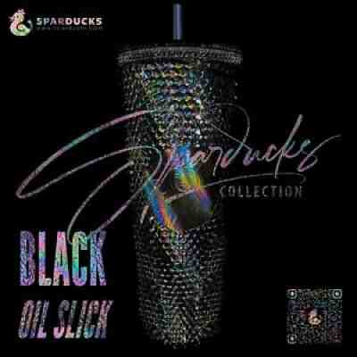 PRESELL Starbucks China colorful black oil slick studded 24oz StrawCup Halloween - Sold on eBay Sep 14, 2021 for $59.99