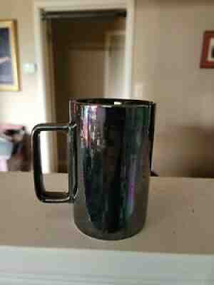 Starbucks Cup Mug 12oz Black Oil Iridescent Rainbow Textured Ceramic 2020 - Sold on eBay Sep 05, 2021 for $13.99