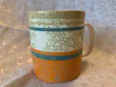 Starbucks 2008 Coffee Mug (14 oz) ZEN Tea Leaf Orange & Teal with Leaves - Sold on eBay Jul 17, 2021 for $12.00