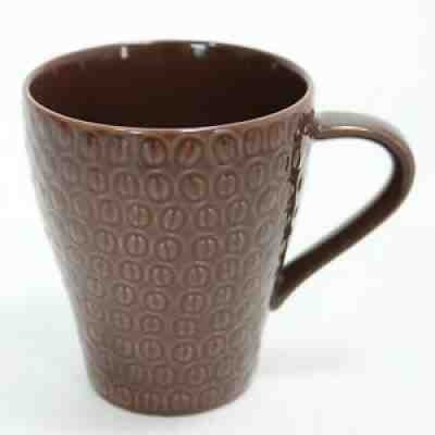 Starbucks 2008 EMBOSSED COFFEE BEAN MUG 12oz Design House Stockholm textured cup - Sold on eBay Jun 21, 2021 for $10.95